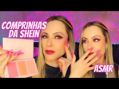 COMPRINHAS DA SHEIN DE MAQUIAGEM -ASMR