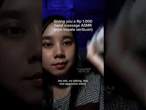Pijat Kepala Cuma Rp 1.000!! Fast and Aggresive Head Massage ASMR #asmr #fastandagressiveasmr 💆🏻‍♀️
