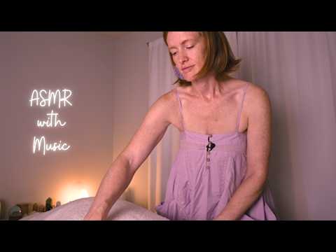 ASMR Full Body Massage with crinkly blanket and hand held massager