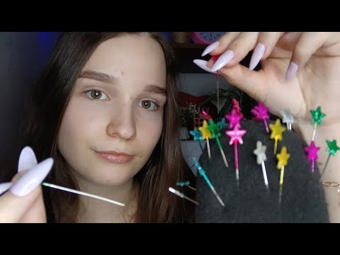 ASMR ALFINETES NO MICROFONE - arrepiando seu cérebro intensamente 