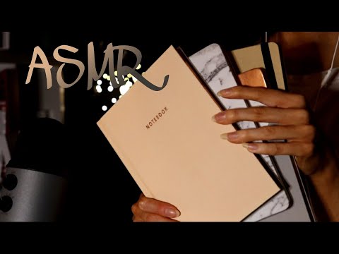 ASMR Gentle Tapping & a little Scratching on Notebooks | no talking