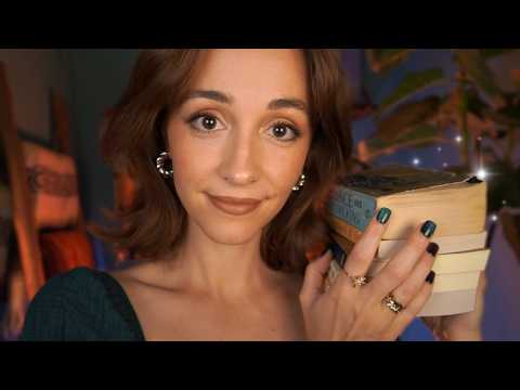 ASMR | Tingly Book Triggers and Reviews 📚🌧️ (reading, tapping, page turning)
