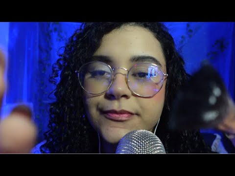 ASMR- SONS DE BOCA E KISS l LUVA NA TELA l TAPPING