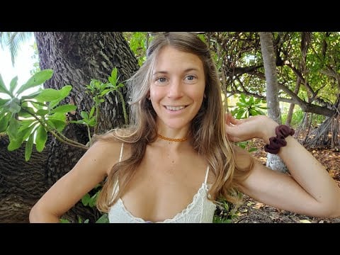 asmr at the beach (sand scraping, water sounds)