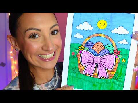 ASMR Overexplaining My Coloring Page Collection🖍️✨ (glitter sticker effect)