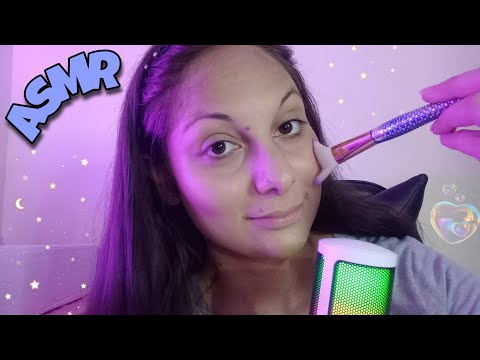 ASMR | ME MAQUIANDO E CANTANDO COM VOZ SUAVE