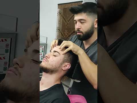 ASMR BARBER BODY MASSAGE , HEAD,NECK,CHEST,ARM,HAND,ABDOMINAL MASSAGE  #asmr #massage #shortsvideo
