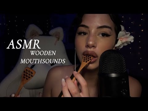 ASMR BEST WOODEN SPOON MOUTH SOUNDS NO TALKING/ EATING YOU🌸 SUPER TINGLY |