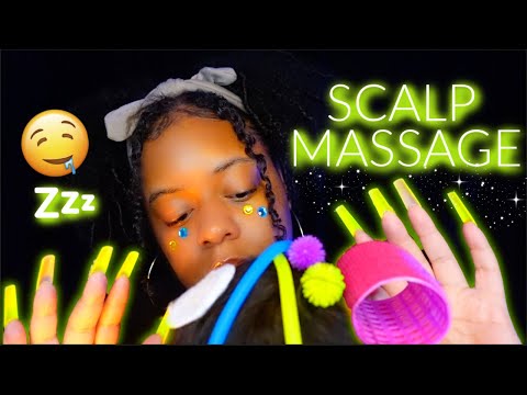 ASMR 😴✨TINGLY & DEEP SCALP MASSAGE + HAIR PLAY 💆🏽‍♀️🤤✨ (FALL ASLEEP IN 26 MINUTES 💙🌙✨)