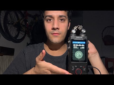 ASMR inaudible con micrófono tascam