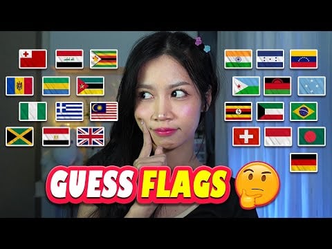 ASMR Guess The Flags 🌎✨ Geography Game for Relaxing Time, Whispering, Soft Spoken