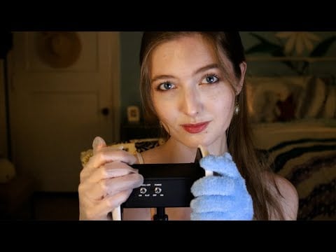 ASMR Gentle Ear Cupping & Tapping with Gloves