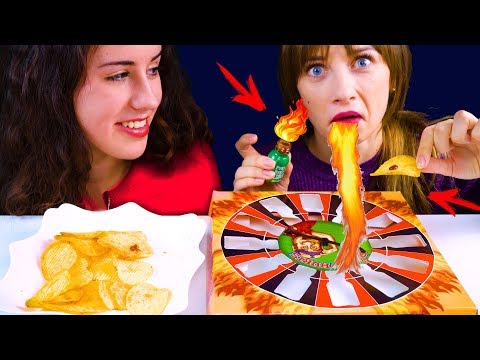 ASMR SPICY CHIPS WITH FIRE HOT SAUCE EATING SOUNDS | Lilibu ASMR