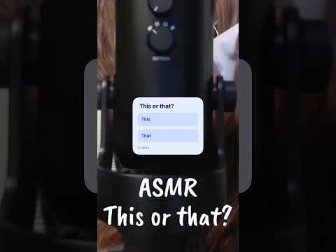 ASMR || This Or That? Which do you prefer? 🤔 #asmr #thisorthat