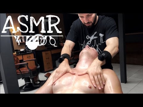 Unbelievable Chest & Head Massage in a Luxury Barbershop | Next Level Relaxation ASMR