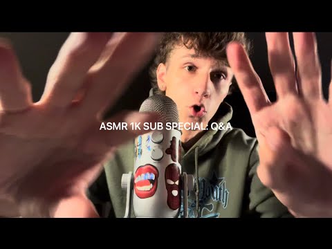 ASMR// 1,000 Subscriber Special: Q&A 🎈💚 🎉