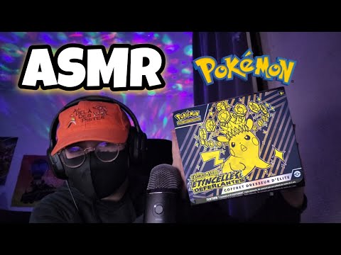 ASMR Français • OUVERTURE D’UNE ETB POKÉMON ETINCELLES DEFERLANTES 😴 (incroyable)