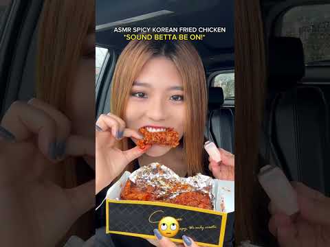 ASMR EATING KOREAN FRIED CHICKEN, FRIED FOOD PLATTER & SPICY NOODLES