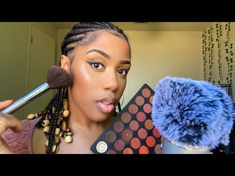 Asmr | Doing My Natural Makeup (Close Up Whisper Ramble)