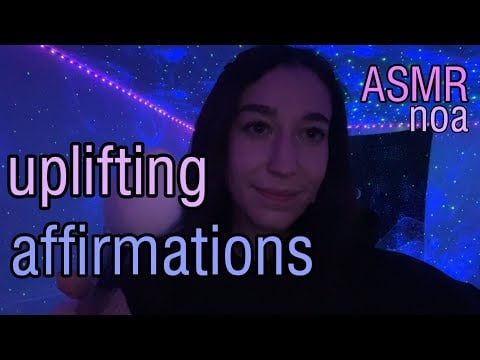 ASMR affirmations and face brushing (live stream clip)