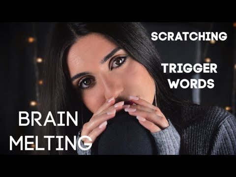 Tingliest Trigger Words & Mic Scratching ASMR ❤️ (just a little bit, love you, kittykat, okay...)