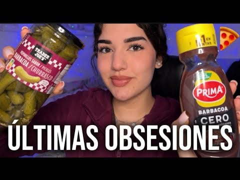 ASMR Mis ÚLTIMAS OBSESIONES de COMIDA 🥒🍕No paro de comer esto…
