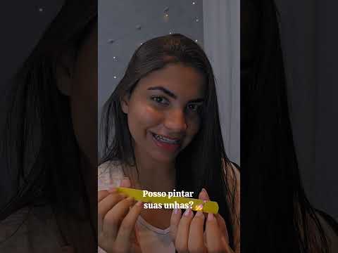 Posso pintar sua unha? 💅#asmr #asmrvideo #asmrsounds #tapping #asmrtapping