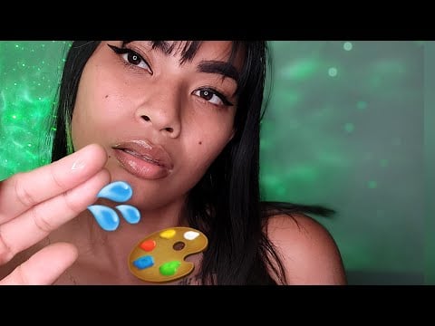 ASMR Girl Who Has A Crush On You Does Spit Painting On You SLOW And FAST