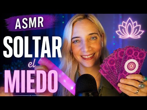 ASMR MEDITACIÓN para SOLTAR EL MIEDO | Susurros + sonidos relajantes ✨🌙