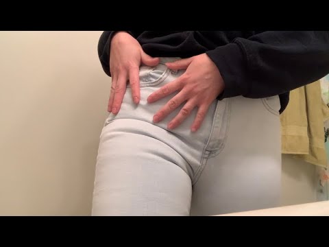 ASMR Jean Scratching & Close Up Whispering | Custom Video