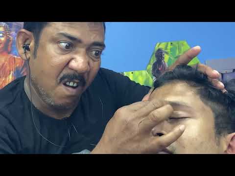 Live hair crack neck crack body crack and massag by Asim barber