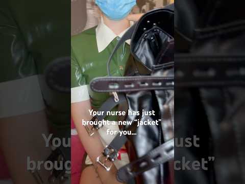 Nurse Nastya has a special jacket for his patient… #nurse #medicalexam #latexgloves