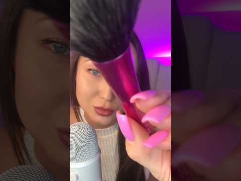 Brushing your face 💤 #asmr #relax #tingles #sleep #brush