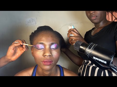ASMR GUM CHEWING IN YOUR EARS AND WIPING OUR MAKEUP OFF, FAST AND AGGRESSIVE