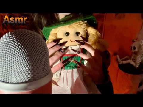 ASMR | Tapping and scratching on haunted objects 🎃👻 [No talking]