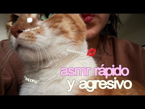 asmr rápido y agresivo: mouth sounds, besos, inaudible, te pinto y más | valiu ASMR.