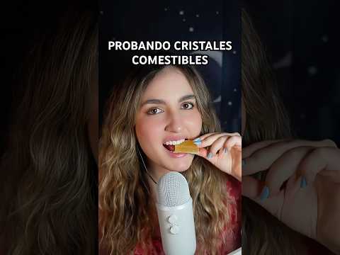 PROBANDO Cristales COMESTIBLES #asmr #food
