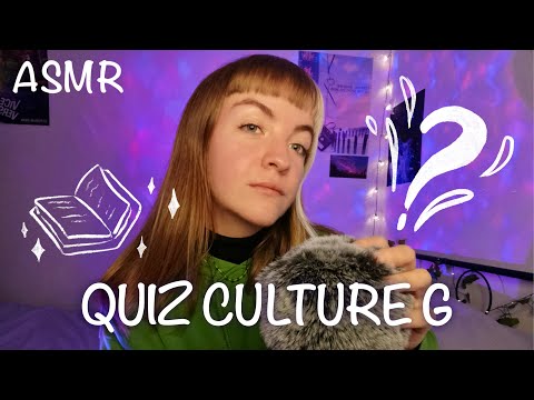 ASMR | Quizz de culture générale 🌍 en close up proche du micro ✨