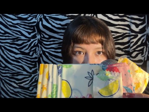 asmr beeswax / papel de cera de abeja 🐝  :3 