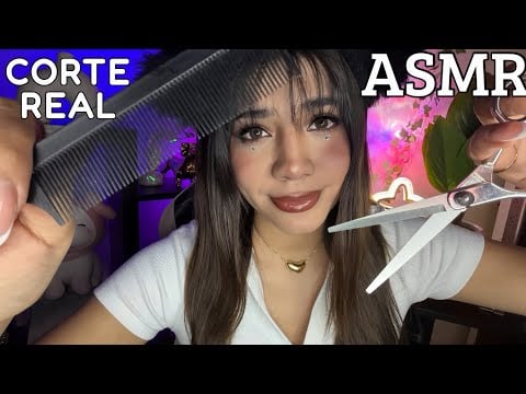 ASMR ESPAÑOL / CORTE DE CABELLO REALISTA e INTENSO ✂️ PELUQUERÍA - SPA