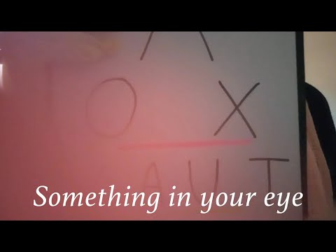 ASMR | Something in your eye (with layered, sketching, brushing, plucking sounds)
