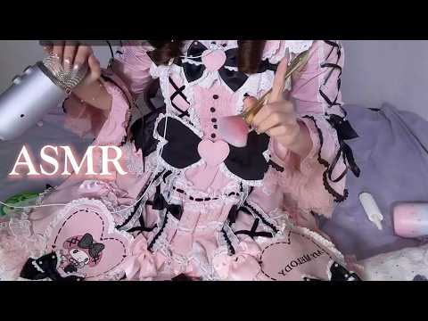 ASMR Sweet Lolita Takes Care of You 🎀 Soft Hand Movements & Ear Pampering