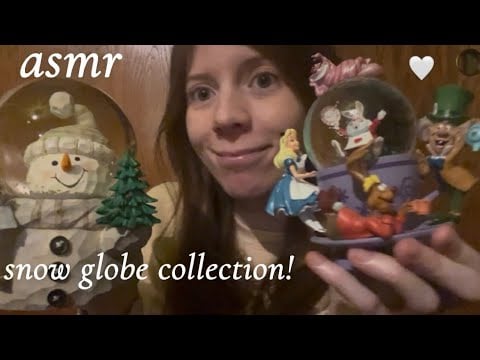 asmr my snow globe collection! ☃️ 1 hour lofi yap & tap