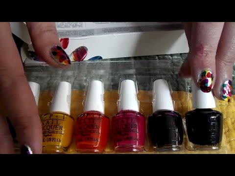 ASMR Painting My Nails (Abstract Nail Art?)