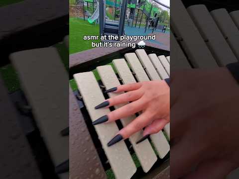 🌈ASMR AT THE PLAYGROUND🌈 #asmr #publicasmr #playground
