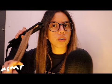 ASMR arreglando mi pela + storytime (concurso de canto)