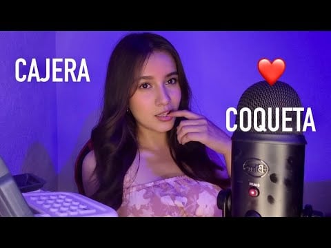 ASMR ROLEPLAY/ La CAJERA del SUPER te COQUETEA 💋❤️❤️
