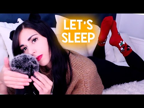 ASMR Let's Fall Asleep | Fluffy Mic Sounds & Whisper Ramble | Guaranteed Sleep in Less Than 20 Min