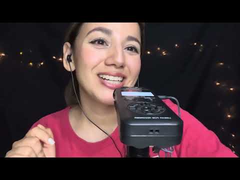 ASMR SUSURROS SEMI INAUDIBLES MOUTH SOUNDS PICALE TASCAM DR 05 x
