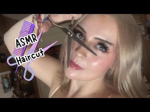 ASMR 5 Minute Gentle Haircut ✂️✨ (spray bottle, cutting, brushing)